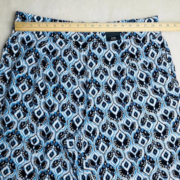 NWT M&S Collection Womens Blue High Rise Stretch Wide Leg Cropped Pants Size 20 - Picture 6 of 10